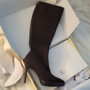 Cosy Island MoodBoots Pointed Toe Brown Knee-High Boots